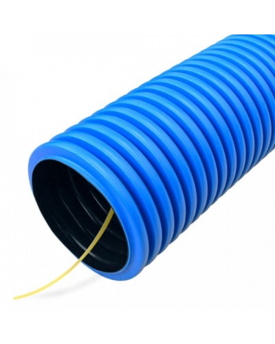 Труба гофрированная двустенная ПНД гибкая тип 750 (SN24) с/з синяя д75 (50м/уп) Промрукав (PR15.0182) в Ростове-на-Дону Труба гофрированная Pintop.ru