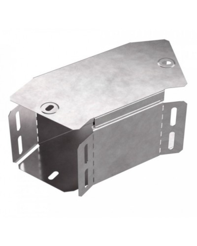 Угол горизонтальный 45 градусов с крышкой Стандарт 100х100 Промрукав (PR16.0425) в Ростове-на-Дону Аксессуары для лотков Pintop.ru