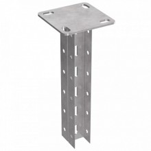 Стойка двойная потолочная 45х30х800 пятка 120х120 Промрукав (PR08.5150)