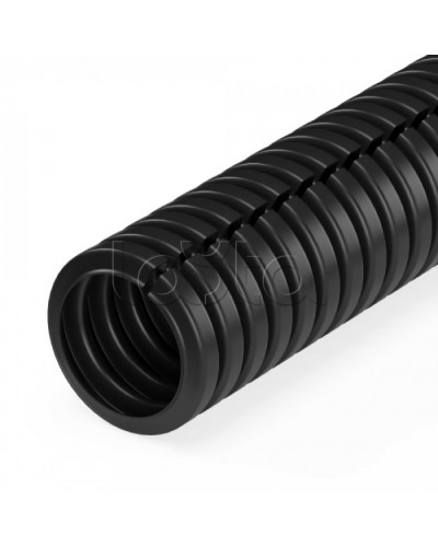Труба гофрированная ПА негорючая (НГ) стойкая к ультрафиолету разрезная черная dвн 5 мм, dнар 7,2 мм (10м/уп) Промрукав (PR02.0320) в Ростове-на-Дону Труба гофрированная Pintop.ru
