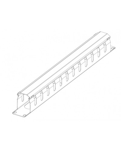 Органайзер горизонтальный 19 1U с крышкой ЦМО ГКЗ-1U-9005 в Ростове-на-Дону Кабельные органайзеры Pintop.ru