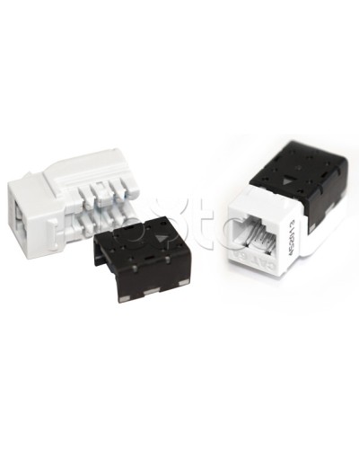 Вставка Keystone Jack RJ-45(8P8C), категория 6A, 110 IDC оранжевая Hyperline (KJNE-8P8C-C6A-90-OR) в Ростове-на-Дону Модули Keystone Pintop.ru