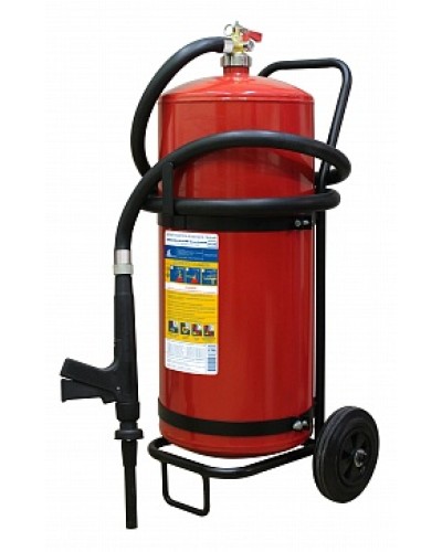 Огнетушитель ПОЖТЕХНИКА ОВП-50(з) МИГ летний (ФторПАВ) на съемн.тележке с перекр. стволом (баллон 62,5 л, ОТВ 50 л) в Ростове-на-Дону Огнетушители Pintop.ru