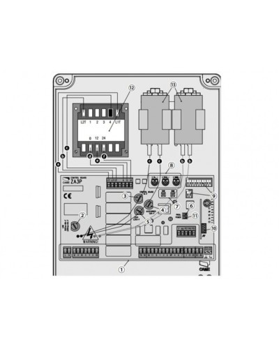 Блок управления для приводов распашных ворот Came 002ZA3P в Ростове-на-Дону Автоматизация ворот Pintop.ru