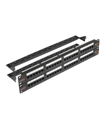 Патч-панель 19, 2U, 48xRJ45 NIKOMAX (NMC-RP48UD2-2U-BK) в Ростове-на-Дону Патч панель Pintop.ru