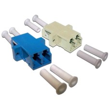 Адаптер оптический LANMASTER LC, OM4, корпус SC без фланцев, дуплексный LANMASTER LAN-2LCS/NF-AM-OM4