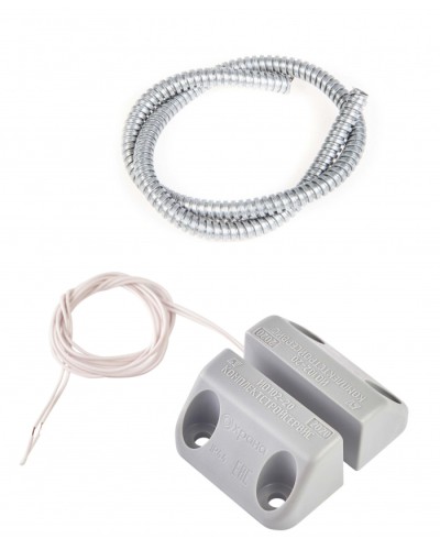 Извещатель охранный точечный магнитоконтактный накладной Комплектстройсервис ИО 102-20 Б2П (3) (металлический рукав) в Ростове-на-Дону Извещатели охранные Pintop.ru