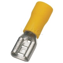 Клемма плоская изолированная 4-6 мм² (КПИ гнездо - 7.4мм) (100шт/уп) REXANT 08-0451