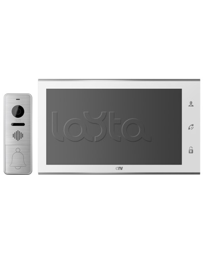 Комплектвидеодомофона CTV-DP4105AHD (белый) в Ростове-на-Дону Комплекты домофонов Pintop.ru