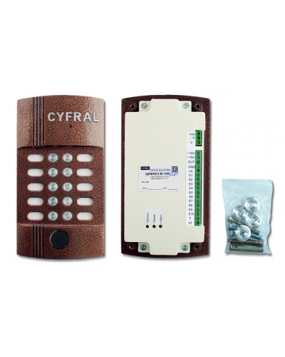 Блок вызова видеодомофона на 10 абонентов Цифрал M-10M/PVC в Ростове-на-Дону Блоки вызова многоабонентные Pintop.ru