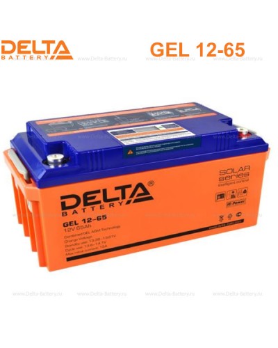 Аккумулятор свинцово-кислотный Delta GEL 12-65 в Ростове-на-Дону Электротехническое оборудование Pintop.ru