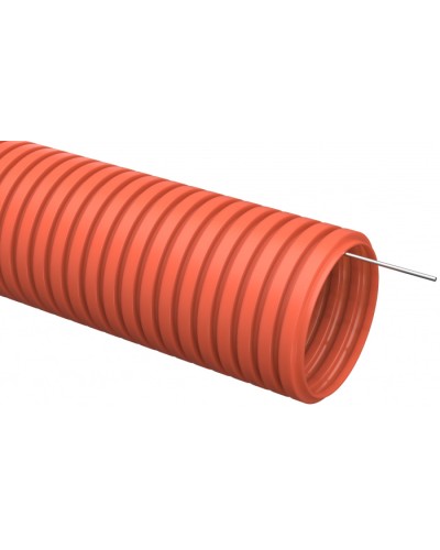 Труба гофр. ПНД 20 мм с зондом (100 м) IEK (CTG20-20-K04-100) в Ростове-на-Дону Труба гофрированная Pintop.ru