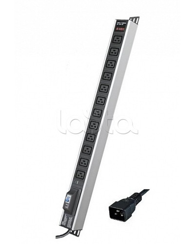 Блок распределения питания вертикальный для 19 шкафов DKC R5V12CBOPCDC19 в Ростове-на-Дону Блоки розеток Pintop.ru