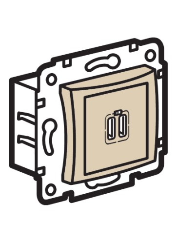 Устройство зарядное с коннекторами USB Legrand (774170) в Ростове-на-Дону Аксессуары для кабель-канала Pintop.ru