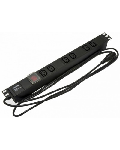 Блок розеток Hyperline SHE19-6IEC-S-2.5IEC в Ростове-на-Дону Блоки розеток Pintop.ru