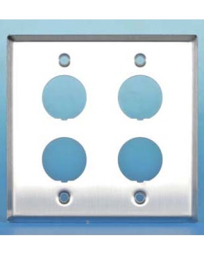 Панель лицевая для 4-х промышленных модулей Hyperline FP-IE-U-4-SL в Ростове-на-Дону Аксессуары для кабель-канала Pintop.ru