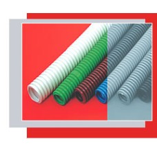 Труба гофрированная ПНД тяжелая диам 25 мм, с зондом Экопласт 21125