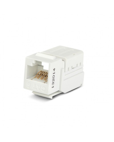 Вставка Keystone Jack RJ-45(8P8C) Hyperline KJNE-8P8C-C6-90-WH в Ростове-на-Дону Модули Keystone Pintop.ru