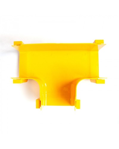 Т-соединитель оптического лотка 240 мм, монтаж без соединителей, желтый LANMASTER (LAN-OT240-ET/NC) в Ростове-на-Дону Коммутационные изделия Pintop.ru