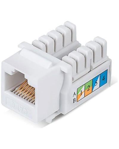 Модуль Keystone Jack RJ-45(8P8C), UTP неэкранированный, CAT 6, тип 90 градусов, белый REXANT PRO 02-0254 в Ростове-на-Дону Модули Keystone Pintop.ru