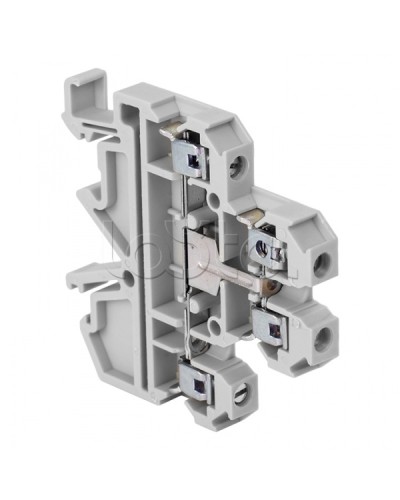 Клемма винтовая двухуровневая JXB-4/35L с перемычкой между уровнями серая EKF (plc-jxb-2-4/35L-gy) в Ростове-на-Дону Клеммные колодки Pintop.ru