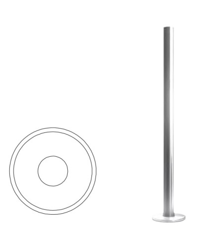 Стойка ограждения базовая (антик серебро) Oxgard в Ростове-на-Дону Ограждения Pintop.ru