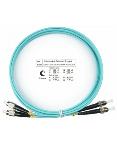 Шнур оптический duplex FC-ST 50/125 mm OM3 1,5м LSZH Cabeus FOP-50-FC-ST-1,5m в Ростове-на-Дону Патч-корды и пигтейлы Pintop.ru