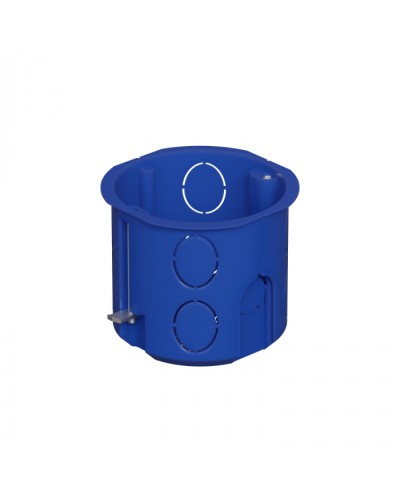 Коробка установочная для г/к D68x62мм с металл. лапками, без галогена, цвет синий IP20 Экопласт (44665HF) в Ростове-на-Дону Распределительные коробки Pintop.ru