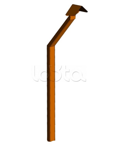 Стойка кнопки выхода Аякс наклонная исп.02 (в землю), оранжевая Магнито-контакт в Ростове-на-Дону Дополнительное оборудование для ОПС Pintop.ru