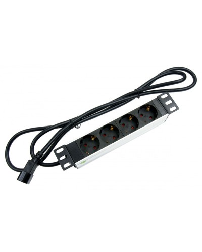 Блок евророзеток для 10 шкафов, горизонтальный, 4 розетки, 10 A Cabeus PDU-4P-2IEC в Ростове-на-Дону Блоки розеток Pintop.ru