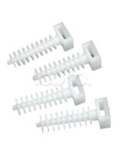 Держатель хомутов для установки в отверстиях D8 мм 37х13 мм Экопласт 47214 в Ростове-на-Дону Крепеж: Дюбели, шурупы, саморезы Pintop.ru