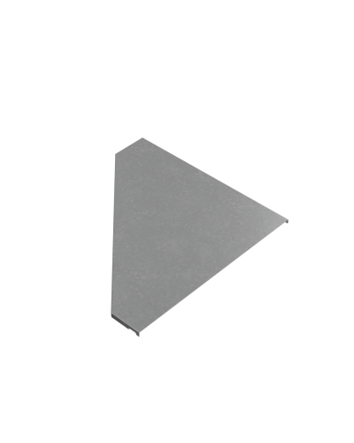 Крышка переходника правого 100-500 мм ПЛЮС INOX304 КМ-Профиль (KPDplus100-500-R INOX304) в Ростове-на-Дону Аксессуары для лотков Pintop.ru