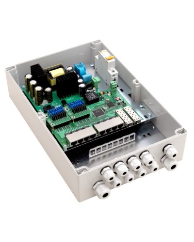 PoE-коммутатор 10-портовый, управляемый уличный TFortis PSW-2G8F+ в Ростове-на-Дону Коммутаторы Pintop.ru