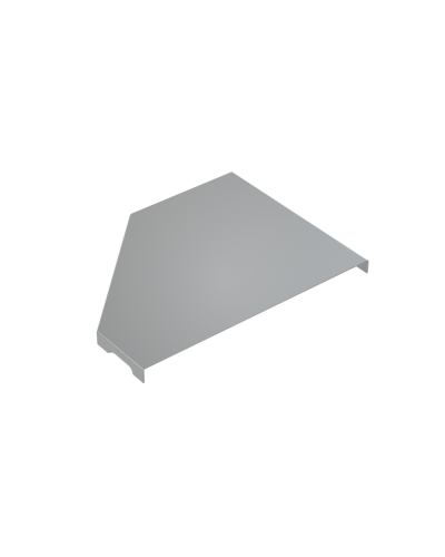 Крышка переходника правого 50-400 мм КМ-Профиль (KPD50-400-R) в Ростове-на-Дону Аксессуары для лотков Pintop.ru