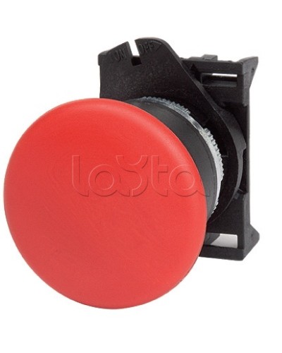 Кнопка грибовидная, прозрачная с фиксацией, красная д. 40 DKC ABHL1M4N в Ростове-на-Дону Аксессуары для стоек и шкафов Pintop.ru