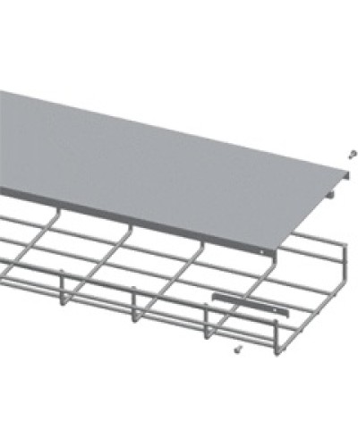 Крышка для лотка шириной 400мм, 1м. LANMASTER LAN-MT-AB400-EZ в Ростове-на-Дону Аксессуары для лотков Pintop.ru